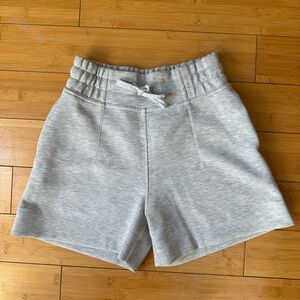Lululemon Soft Ambitions high rise knit shorts grey